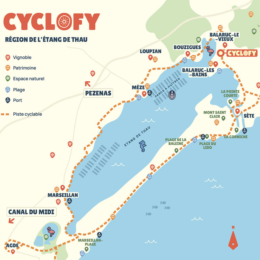 56 km de bonheur à vélo autour de l’étang de Thau